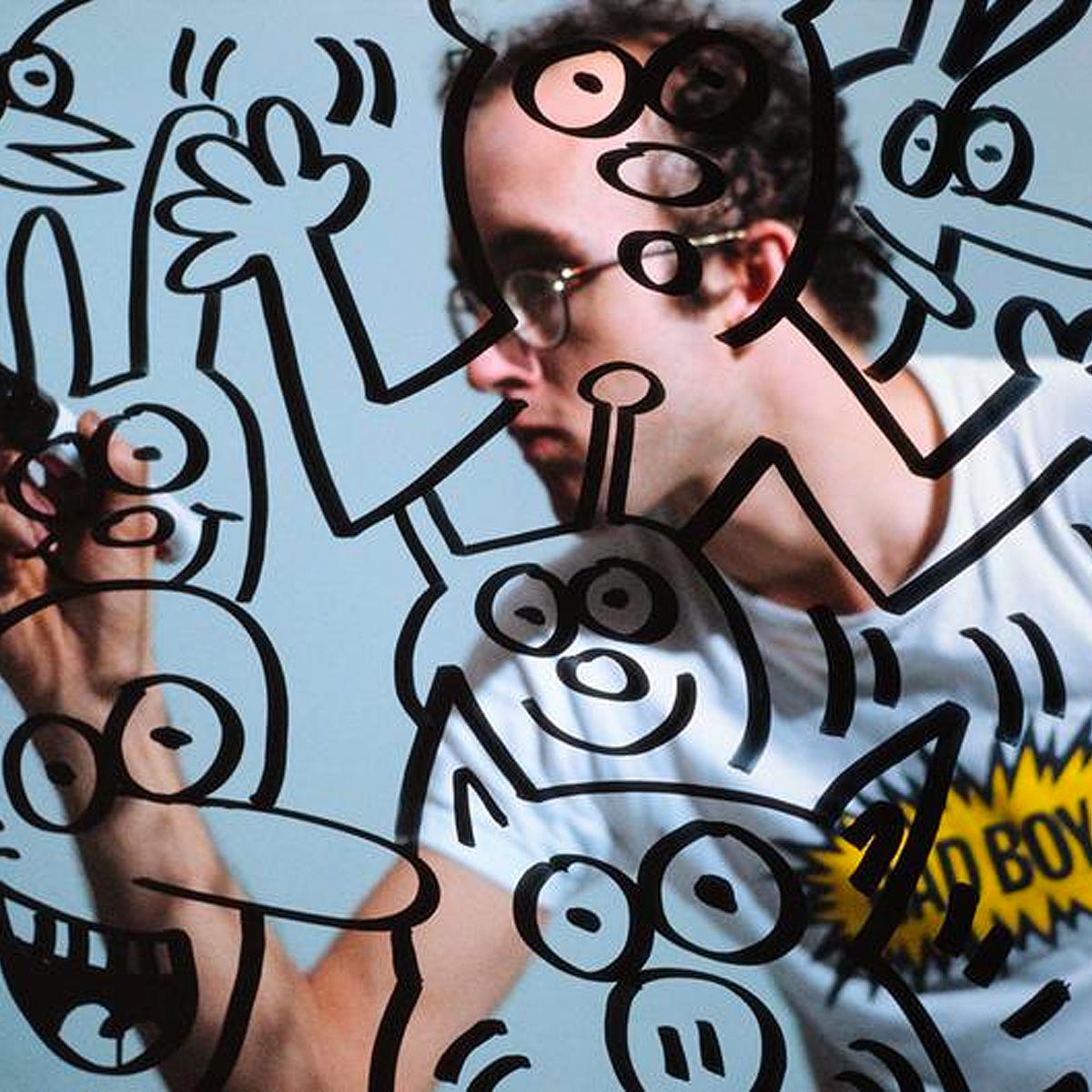 Keith Haring exhibition poster series collection
