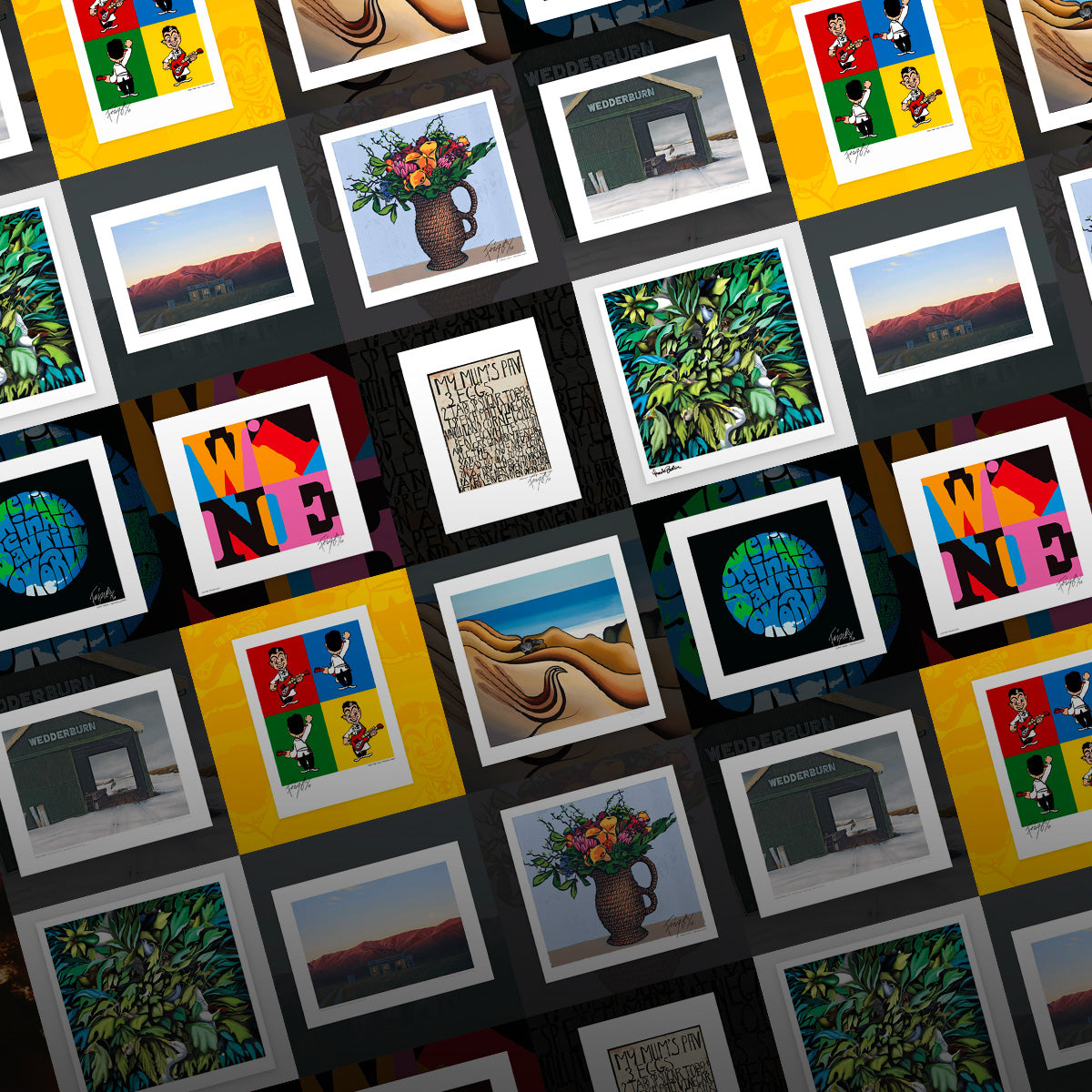 Best selling NZ art prints on Fishmob collection