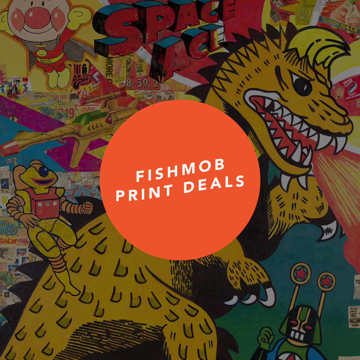 Fishmob art print deals collection