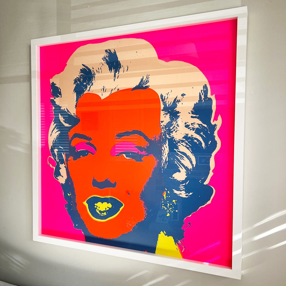 WARHOL、Marilyn、希少画集画、新品額装付 Hot Pink Marilyn