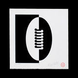 'Of Two Halves' limited edition screenprint by Weston Frizzell