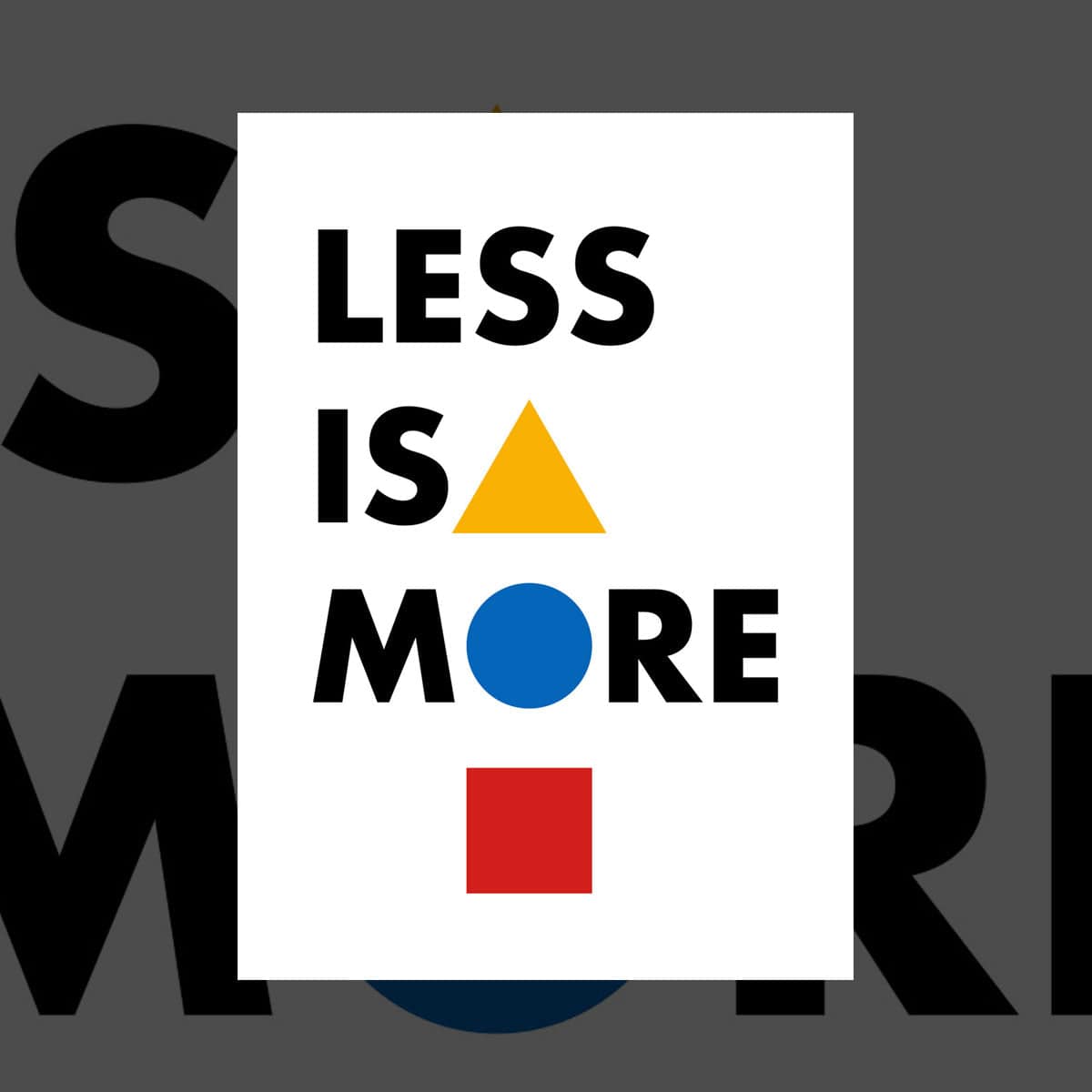 'Less Is More' art print – Fishmob - Iconic NZ art prints