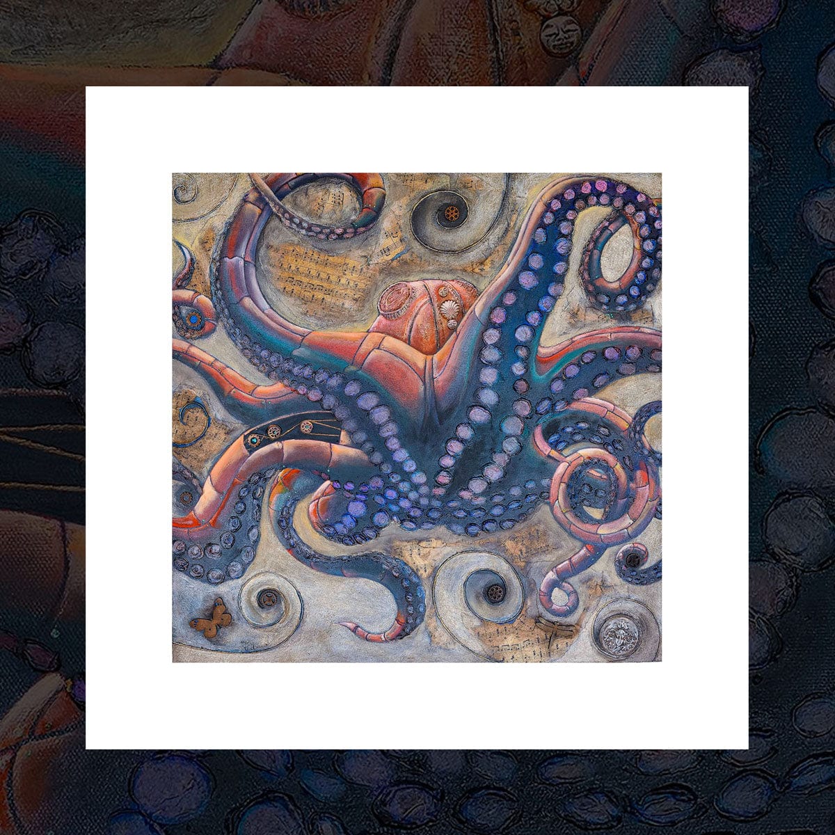 'Octopunk One' art print by Finela Moore – Fishmob - Iconic NZ art prints