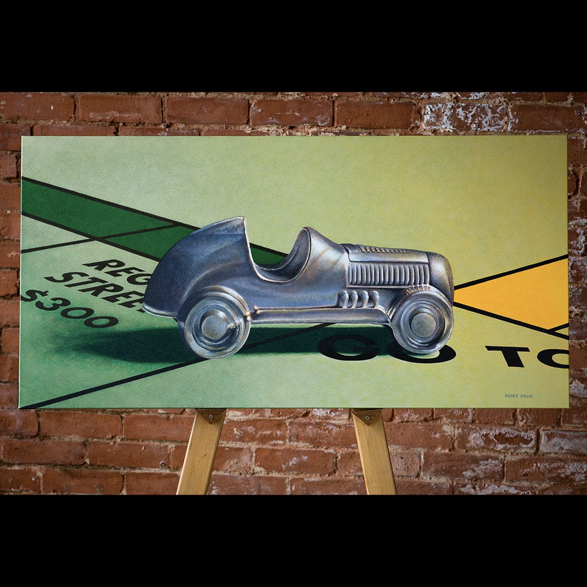 'Race to the Finish' original painting by Ricky Drew – Fishmob - Iconic ...